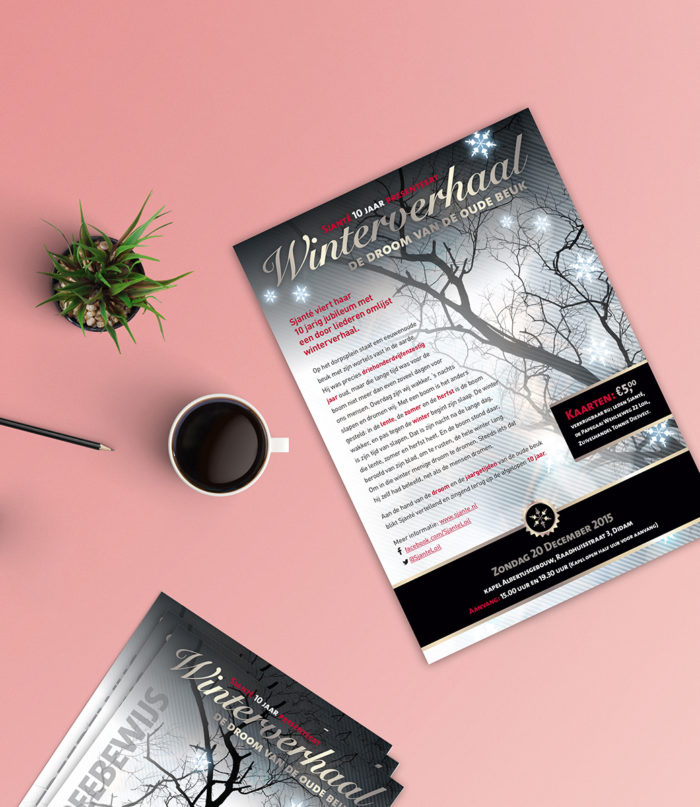Flyer Lustrum Sjanté | DesignedBy
